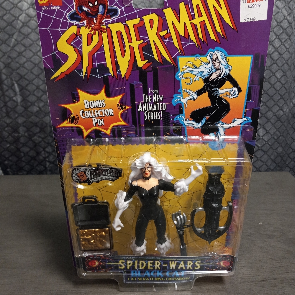 1996 Toybiz Marvel Spider Wars Black Cat Action Figure No.47184